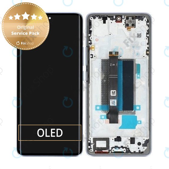 Xiaomi Redmi Note 13 Pro+ 23090RA98C - LCD Kijelző + Érintőüveg + Keret (Aurora Purple) - 560003N16U00 Genuine Service Pack