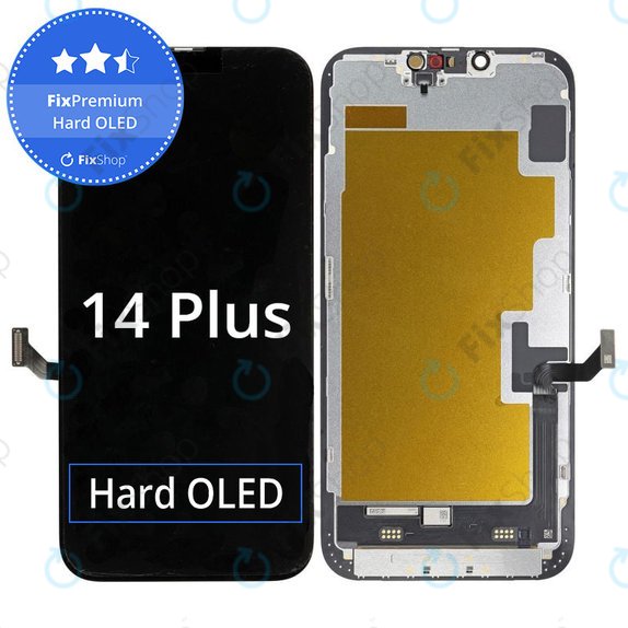 Apple iPhone 14 Plus - LCD Kijelző + Érintőüveg + Keret Hard OLED FixPremium