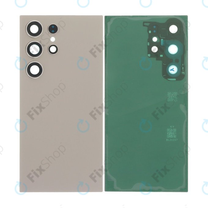 Samsung Galaxy S24 Ultra S928B - Akkumulátor Fedőlap Komplett (Titanium Gray)