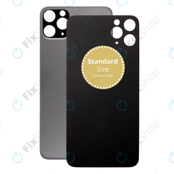 Apple iPhone 11 Pro - Hátsó Ház Üveg (Space Gray)