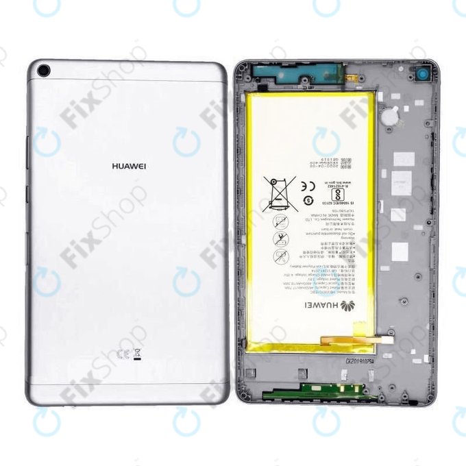 Huawei MediaPad T3 8.0 Lite KOB-L09 - Akkumulátor fedőlap (Gray) - 02351HHU Genuine Service Pack