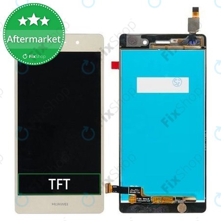 Huawei P8 lite - LCD Kijelző + Érintőüveg (Gold) TFT