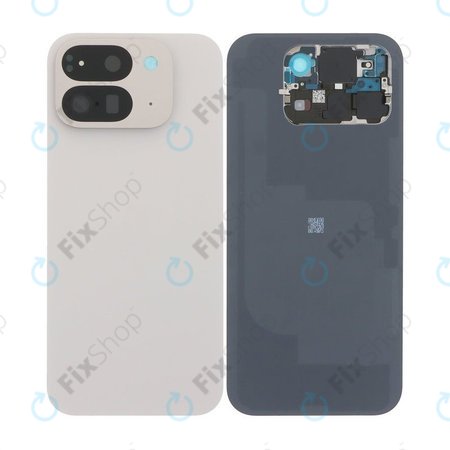 Google Pixel 9 Pro Fold - Akkumulátor Fedőlap Komplett (Porcelain)
