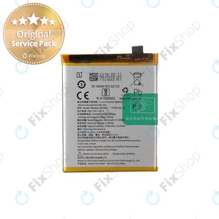 OnePlus 6T, OnePlus 7 - Akkumulátor BLP685, 3700mAh - 1031100010 Genuine Service Pack