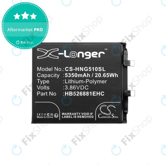 Akkumulátor Honor Magic 5 Pro, 5350mAh, Li-Pol, 3.86V, HB526881EHC, HQ