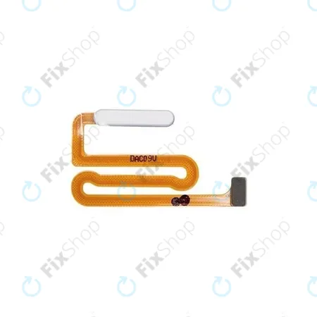 Samsung Galaxy A12 A125F - Ujjlenyomat Érzékelő + Flex Kábel (White) - GH96-14087B Genuine Service Pack