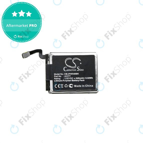 Akkumulátor Apple Watch 5 40 mm, 240mAh, Li-Pol, 3.82 V, A2277, HQ