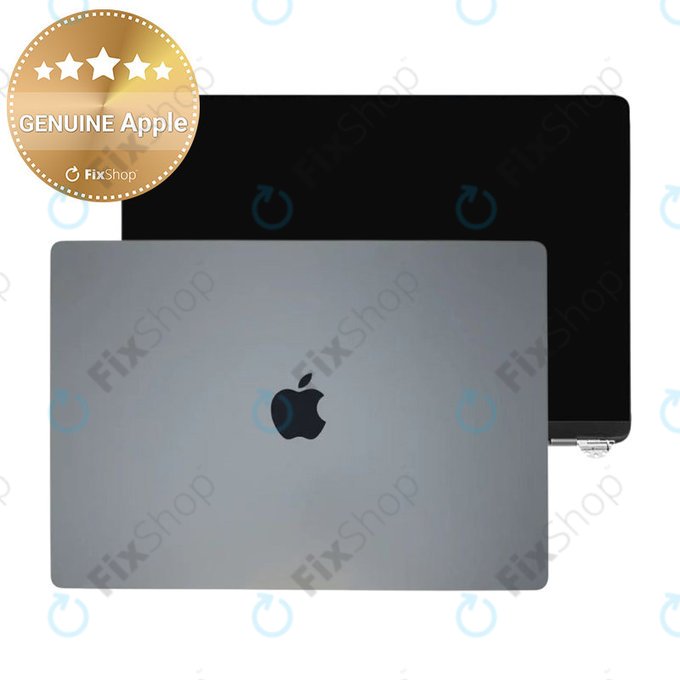 LCD kijelző MacBook Air 13", A3113 (2024), első üveggel és fedéllel, Space Gray, 661-40278, Genuine Apple
