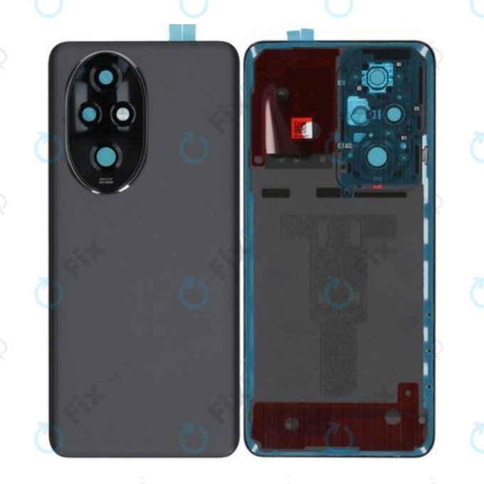 Honor 200 Pro - Akkumulátor Fedőlap Komplett (Black)