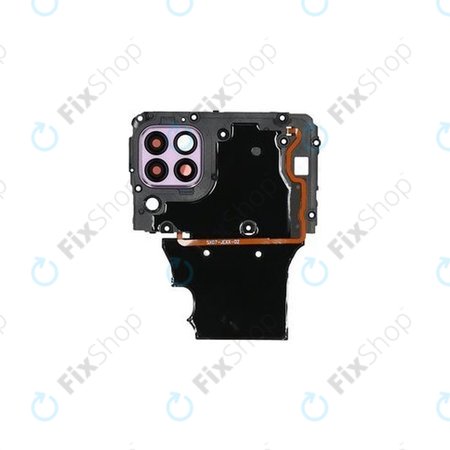 Huawei P40 Lite - Alaplap fedél + Hátsó Kamera Üveglapja + NFC (Sakura Pink) - 02353MVB