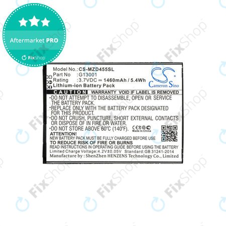 Akkumulátor Navon Mizu D455, 1460mAh, Li-Ion, 3.7V, G13001, HQ
