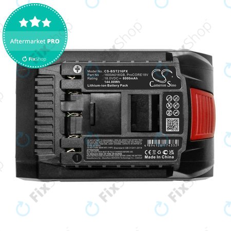 Akkumulátor Bosch Gbh, Gcv, Gks, Gts 18V, 8000mAh, Li-Ion, 18V, ProCORE18V, HQ