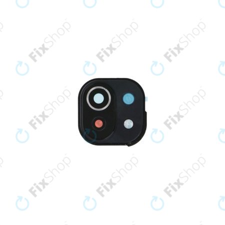 Xiaomi Mi 11 Lite 5G - Hátlapi Kameralencse Üveg + Keret (Truffle Black)