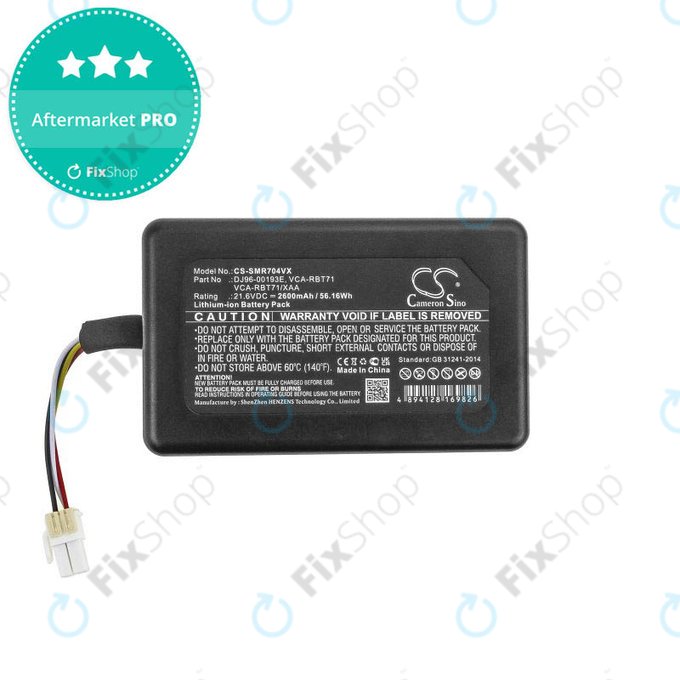 Samsung PowerBot-series - Akkumulátor DJ96-00193E, VCA-RBT71 Li-Ion 21.6V 2600mAh HQ