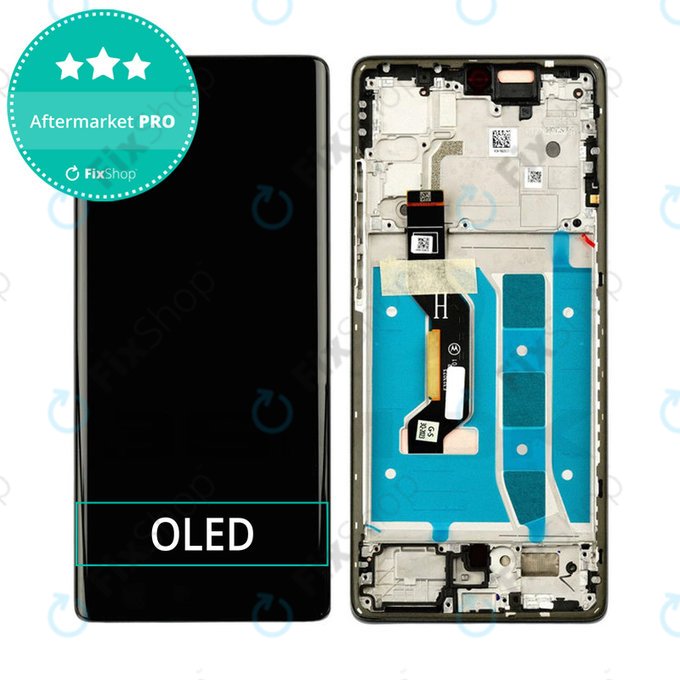 Motorola Moto G85 5G XT2427-3 - LCD Kijelző + Érintőüveg + Keret (Cobalt Blue) OLED