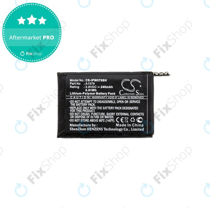Akkumulátor Apple Watch 1 42 mm, 240mAh, Li-Pol, 3.8 V, A1579, HQ