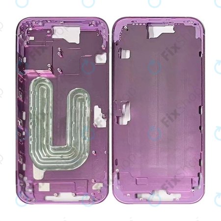Apple iPhone 16 - Középső keret + Bekapcsoló + hangerő gomb (Pink)