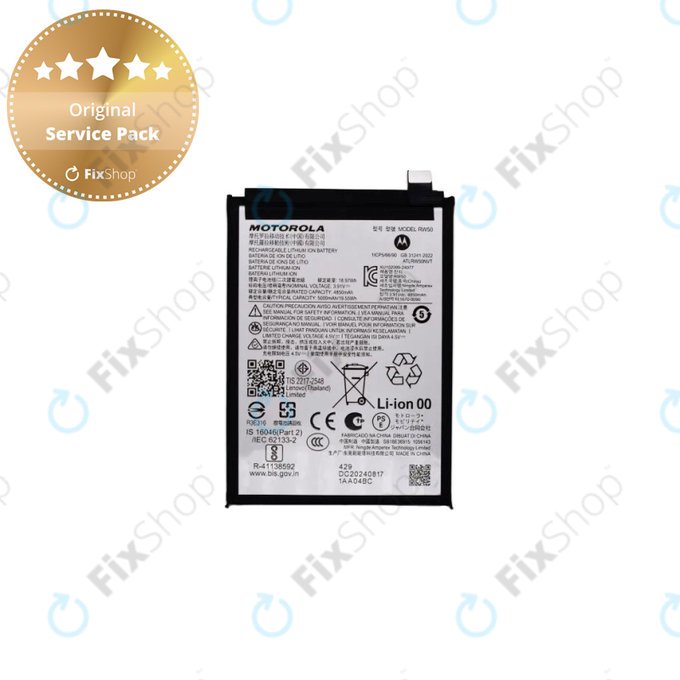 Motorola Moto G75 5G - Akkumulátor RW50 5000mAh - SB18E36915 Genuine Service Pack