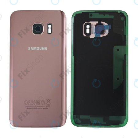 Samsung Galaxy S7 G930F - Akkumulátor Fedőlap (Pink) - GH82-11384E Genuine Service Pack