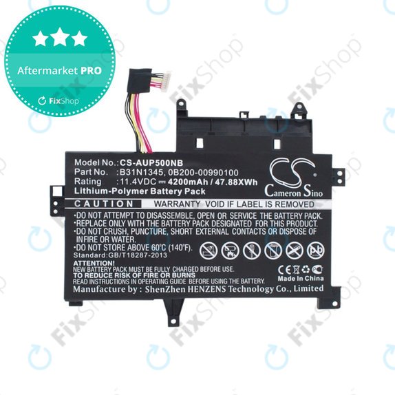 Akkumulátor Asus Transformer, 4200mAh, Li-Pol, 11.4V, B31N1345, HQ
