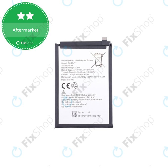 Tecno Spark 20 - Akkumulátor 5000mAh