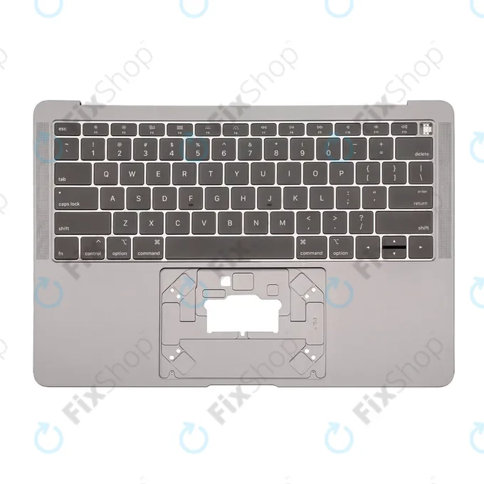 Apple MacBook Air 13" A1932 (2018 - 2019) - Felső Billentyűzet Keret + Billentyűzet US (Space Gray)