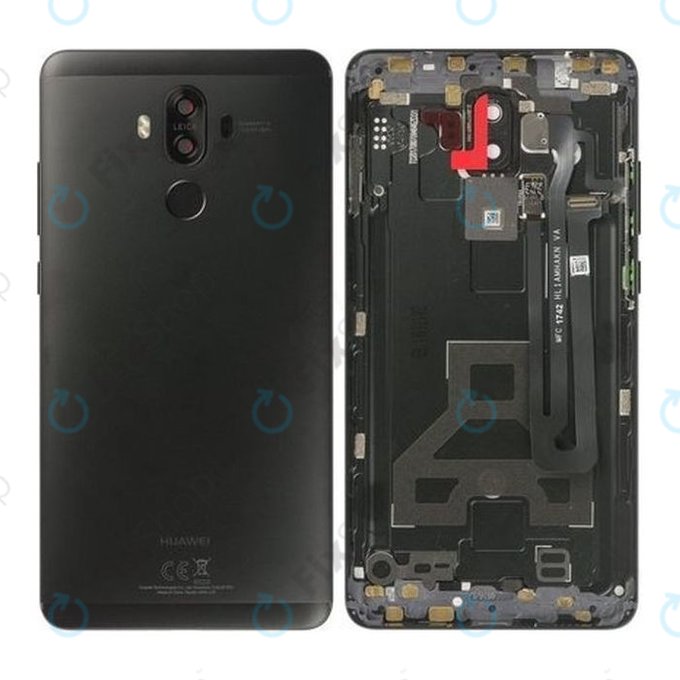 Huawei Mate 9 MHA-L09 - Akkumulátor Fedőlap (Fekete) - 02351DGE