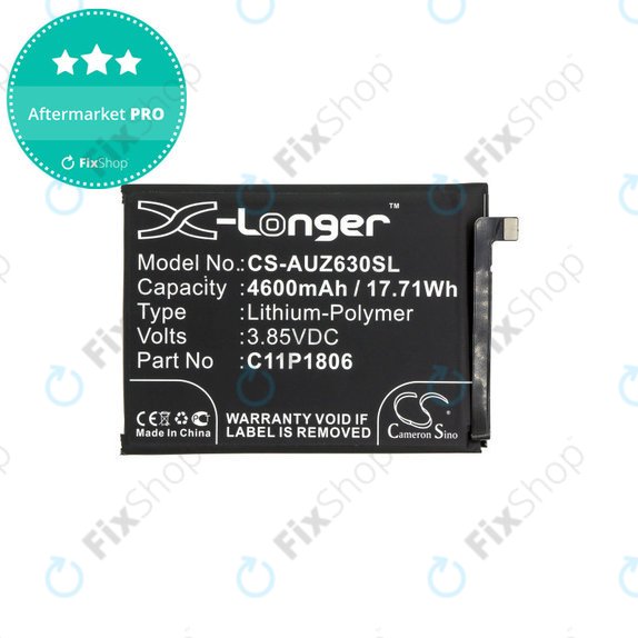 Akkumulátor Asus Zenfone 6 2019, 4600mAh, Li-Pol, 3.85V, C11P1806, HQ