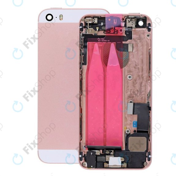 Apple iPhone SE - Hátsó Ház Apró Alkatrészekkel (Rose Gold)