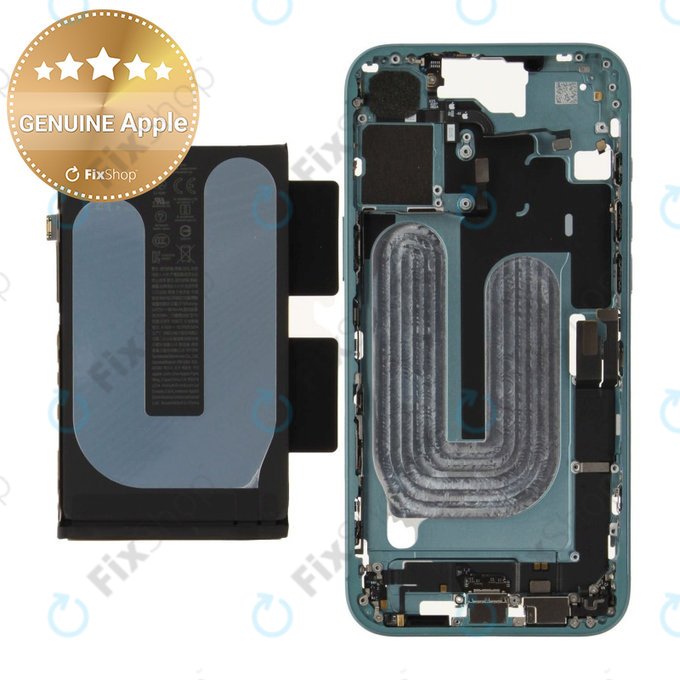 Középső keret akkumulátorral | iPhone 16 Plus | Green | ZD076-00688 | Genuine Apple