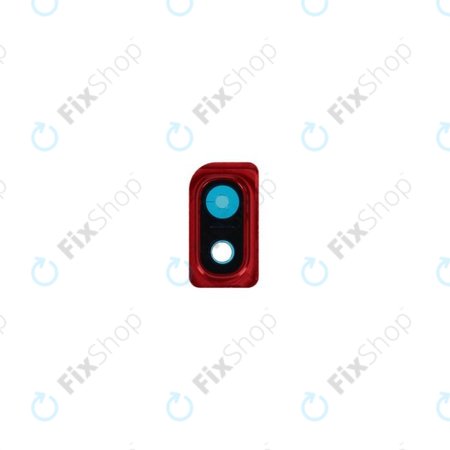 Samsung Galaxy A10 A105F - Hátsó kameraüveg + keret (Red) - GH98-44415D Genuine Service Pack