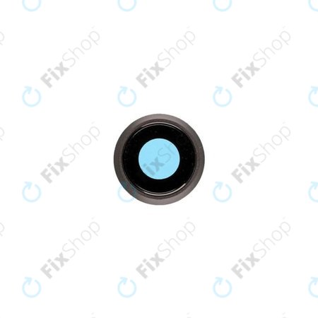 Apple iPhone 8, SE (2020), SE (2022) - Hátlapi Kameralencse Üveg + Keret (Space Gray, Black)