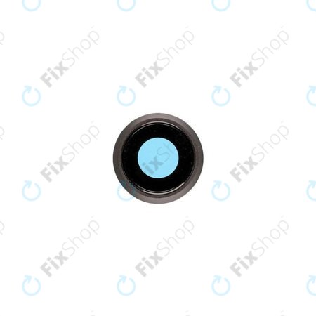 Apple iPhone 8, SE (2020), SE (2022) - Hátlapi Kameralencse Üveg + Keret (Space Gray, Black)