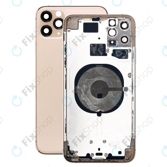 Apple iPhone 11 Pro Max - Hátsó Ház (Gold)
