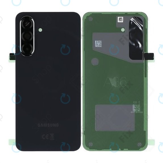 Samsung Galaxy A36 A366E - Akkumulátor Fedőlap (Awesome Black) - GH82-36804A Genuine Service Pack