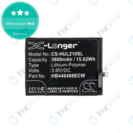 Akkumulátor Huawei P Smart Pro 2019, 3900mAh, Li-Pol, 3.85V, HB446486ECW, HQ