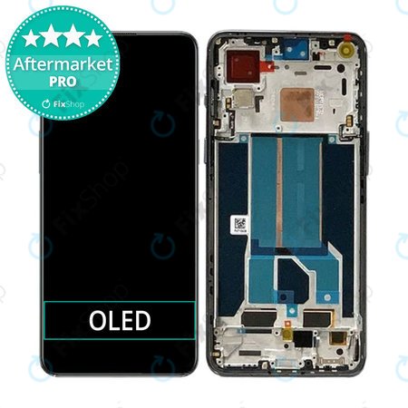 OnePlus Nord 2T CPH2399 CPH2401 - LCD Kijelző + Érintőüveg + Keret (Black) OLED
