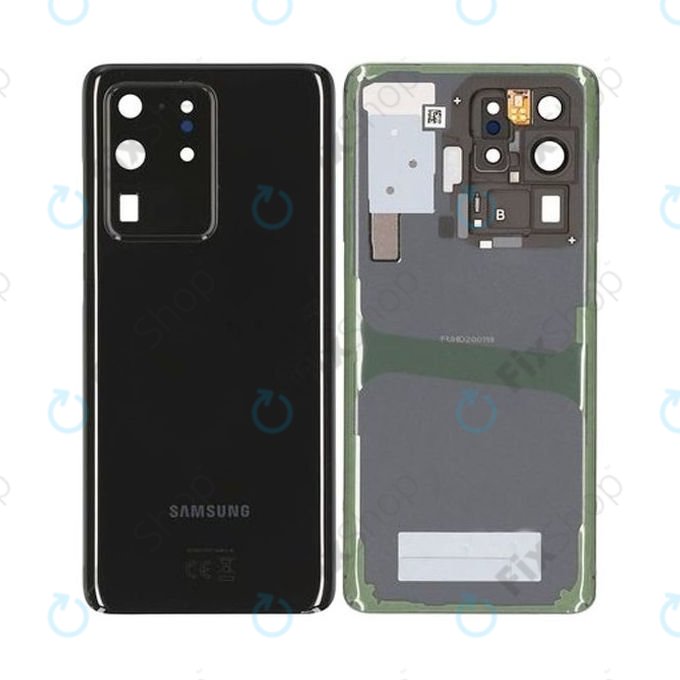 Samsung Galaxy S20 Ultra G988F - Akkumulátor Fedőlap (Cosmic Black) - GH82-22217A Genuine Service Pack