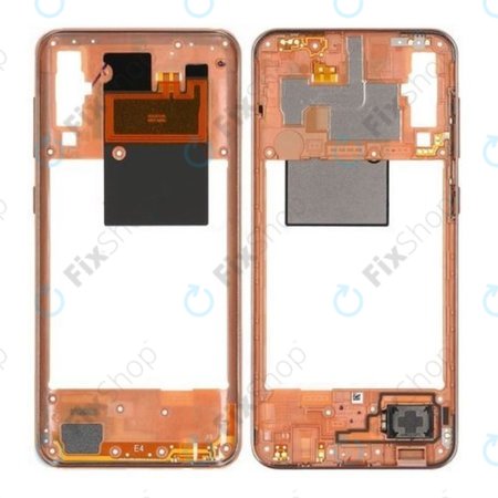 Samsung Galaxy A50 A505F - Középső Keret (Coral) - GH97-23209D Genuine Service Pack