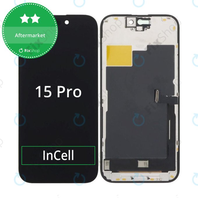 Apple iPhone 15 Pro - LCD Kijelző + Érintőüveg + Keret InCell HD+