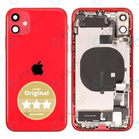 Apple iPhone 11 - Hátsó Ház (Red) Pulled
