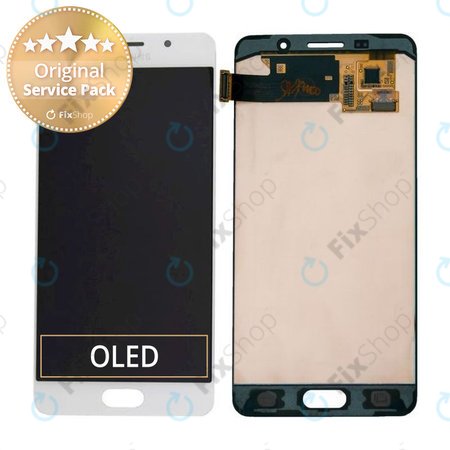 Samsung Galaxy A5 A510F (2016) - LCD Kijelző + Érintőüveg (White) - GH97-18250A Genuine Service Pack