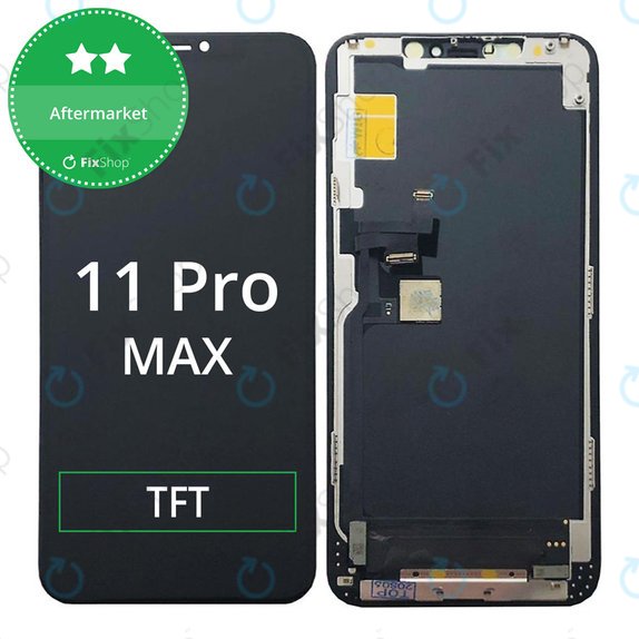 Kijelző In-Cell HD+ iPhone 11 Pro Max, Érintőüveg kerettel