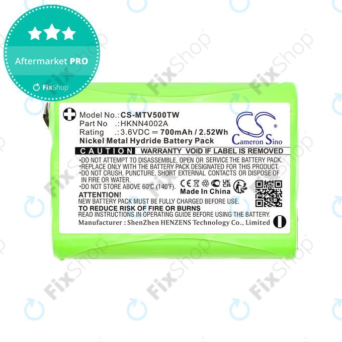 Akkumulátor Motorola Talkabout T280, T200, T82, T82 Extreme, 700mAh, Ni-MH, 3.6V, HKNN4002A, HQ