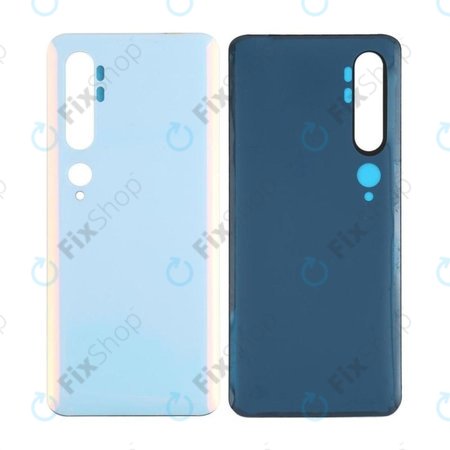 Xiaomi Mi Note 10, Mi Note 10 Pro - Akkumulátor Fedőlap (Glacier White)