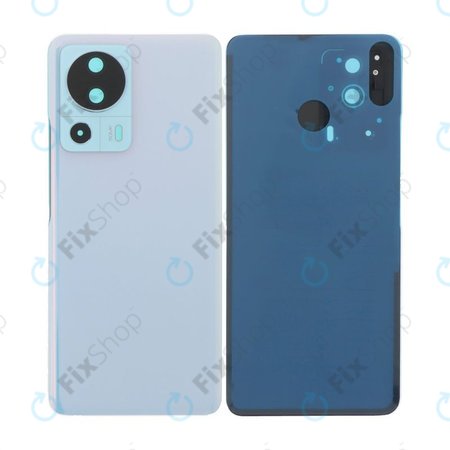 Xiaomi 13 Lite - Akkumulátor Fedőlap + Keret + Hátlapi Kameralencse Üveg (Blue)