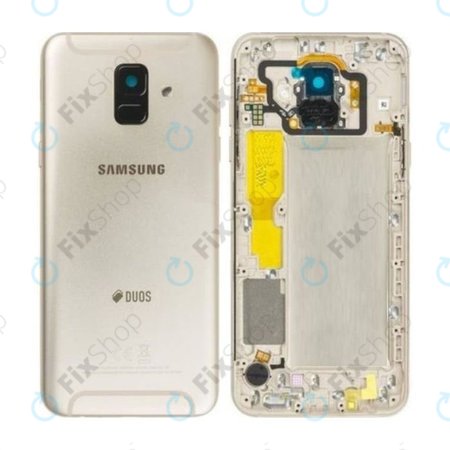 Samsung Galaxy A6 A600 (2018) - Akkumulátor Fedőlap (Gold) - GH82-16423D Genuine Service Pack
