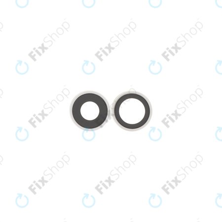 Apple iPhone 17 - Hátlapi Kamera Lencse Kerettel (White) - 2db