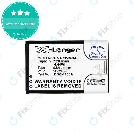 Akkumulátor Doro 1370, 1372, 2404, 6040, 1200mAh, Li-ion, 3.7V, DBO-1000A, HQ