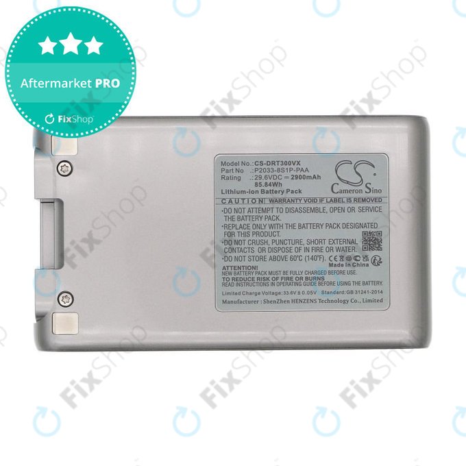 Akkumulátor Dreame T30, 2900mAh, Li-Ion, 29.6V, P2033-8S1P-PAA, HQ